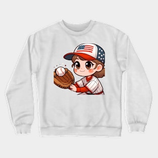 A Whimsical Tribute to American Culture in Cartoon Style T-Shirt Crewneck Sweatshirt